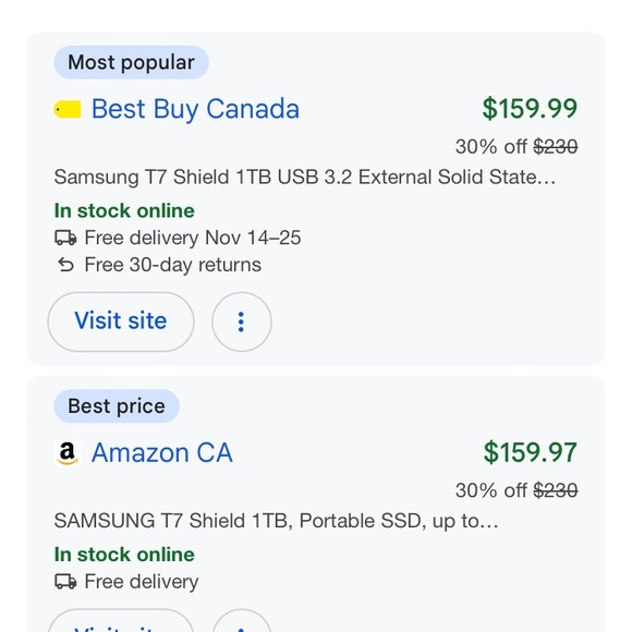 Samsung T7 Shield 1TB Portable SSD - Blue - Picture 2 of 10